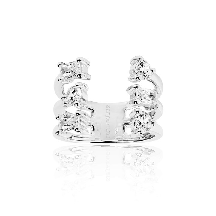 Product Image for Sif Jakobs ANTELLA ALTRO GRANDE ring Hvite Zirkoner (Sølv) 58