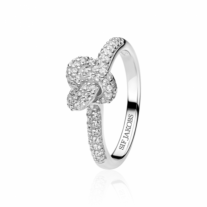 IMPERIA PICCOLO RING Silver i gruppen Ringer / Sølvringer hos SCANDINAVIAN JEWELRY DESIGN (SJ-R10751-CZ)