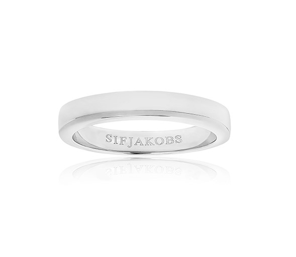 CORTE DUE PIANURA ring (Sølv) i gruppen Ringer / Sølvringer hos SCANDINAVIAN JEWELRY DESIGN (SJ-R10762)