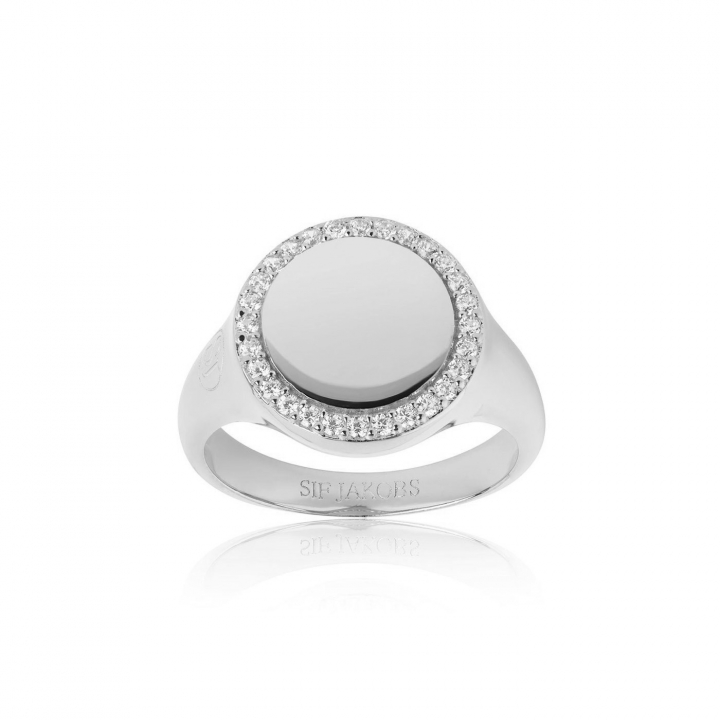 Product Image for Sif Jakobs FOLLINA GRANDE ring Hvite Zirkoner (Sølv) 50