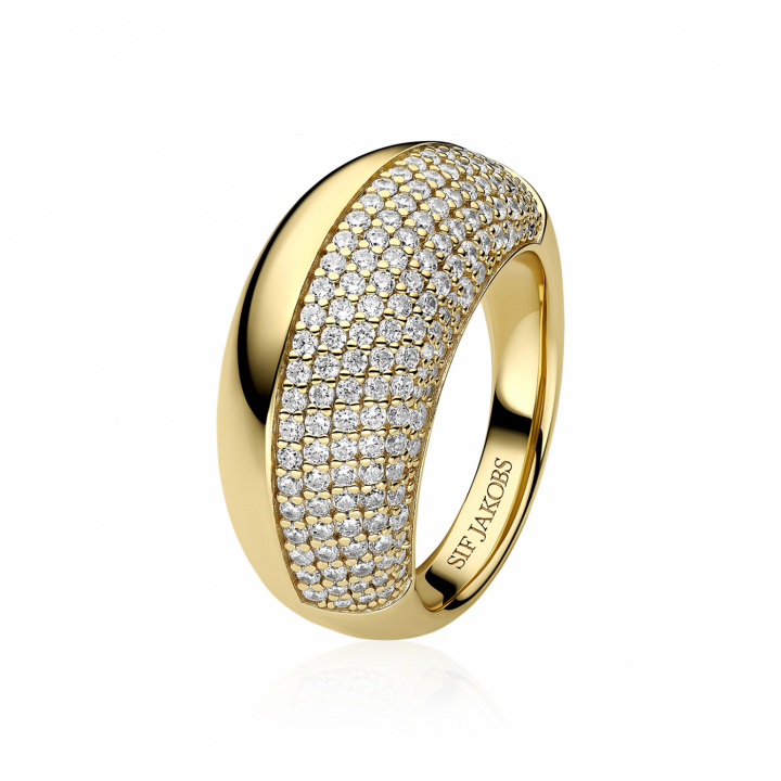 FASANO RINGS Gold i gruppen Ringer / Gullringer hos SCANDINAVIAN JEWELRY DESIGN (SJ-R2487-CZ-YG)