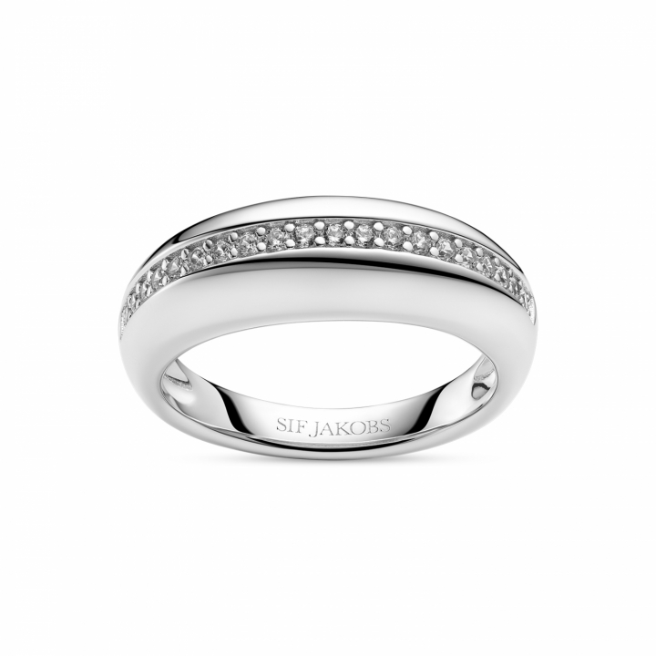 PALERMO RING Silver i gruppen Ringer / Sølvringer hos SCANDINAVIAN JEWELRY DESIGN (SJ-R2588-CZ-)