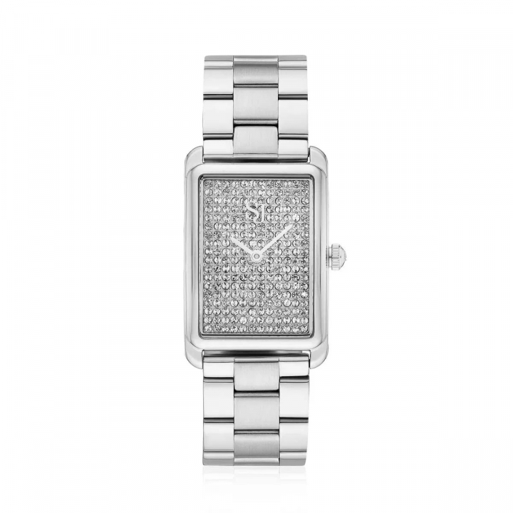 SANTINA WATCH SILVER i gruppen Tilbehør / Klokker hos SCANDINAVIAN JEWELRY DESIGN (SJ-W1033-CZ)