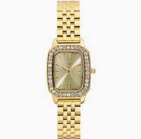 LUCIANA WATCH GOLD i gruppen Tilbehør / Klokker hos SCANDINAVIAN JEWELRY DESIGN (SJ-W2742-CZ-YG)