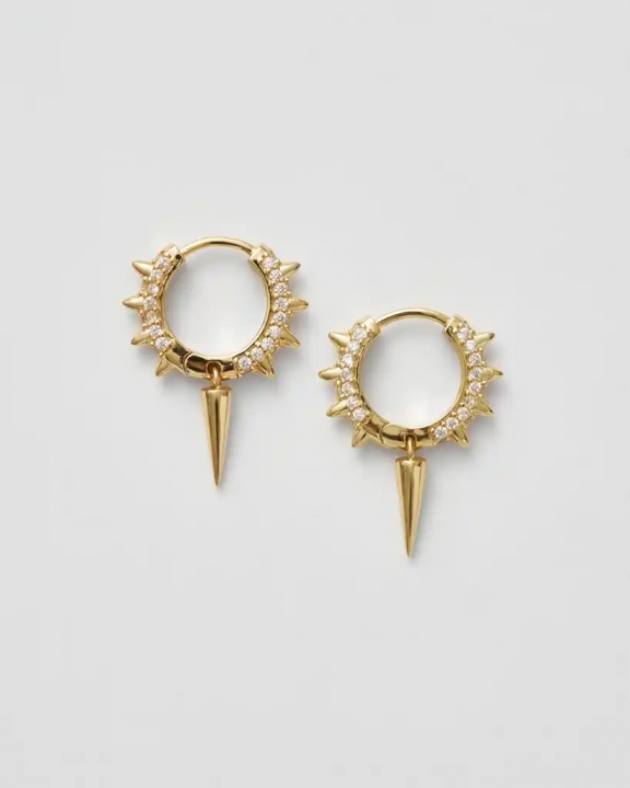  i gruppen Øredobber / Gulløredobber hos SCANDINAVIAN JEWELRY DESIGN (SW-MSH-G-V)