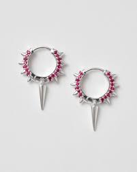  i gruppen Øredobber / Sølvøredobber hos SCANDINAVIAN JEWELRY DESIGN (SW-MSH-S-R)