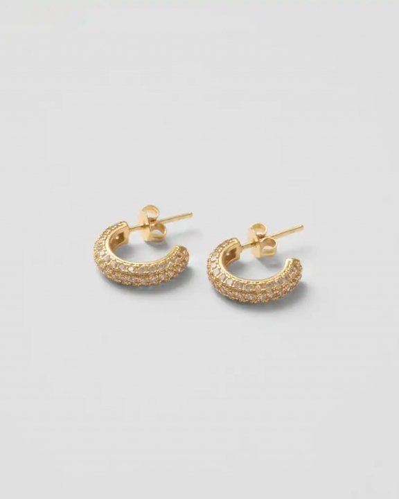  i gruppen Øredobber / Gulløredobber hos SCANDINAVIAN JEWELRY DESIGN (SW-OHM-G-V)