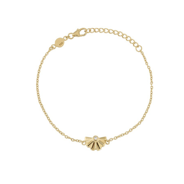 Sunfeather Bracelet Gold i gruppen Armbånd / Gullarmbånd hos SCANDINAVIAN JEWELRY DESIGN (gp135)