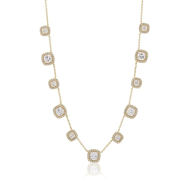 Glamorous -multi Necklace Gold i gruppen Halskjede / Gullkjede hos SCANDINAVIAN JEWELRY DESIGN (gp149)