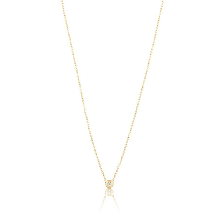 Älskad mini Necklace Gold i gruppen Halskjede hos SCANDINAVIAN JEWELRY DESIGN (gp15)