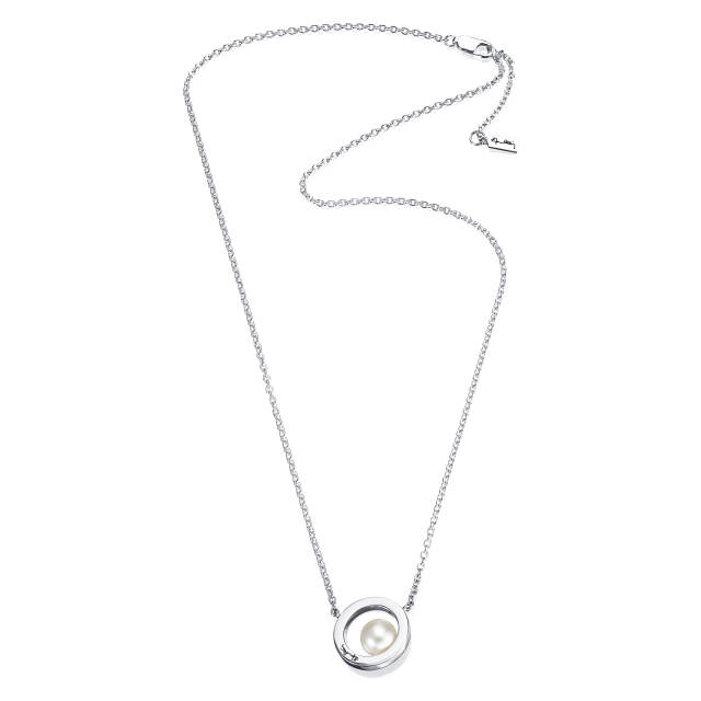 60's Pearl Halskjede Sølv 42-45 cm