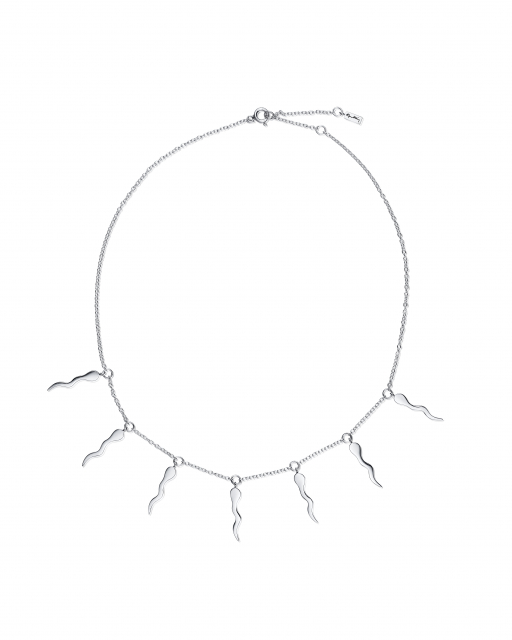 Swimmers necklace Silver