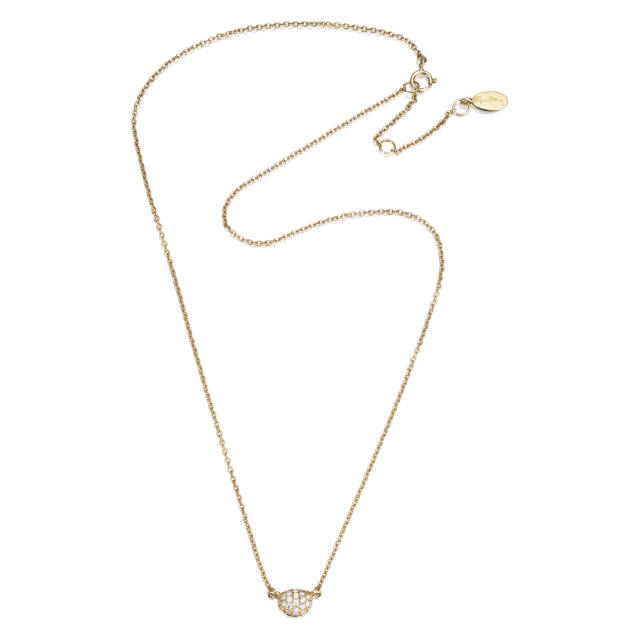 Love Bead - Diamonds Halskjede Gull 38-42 cm