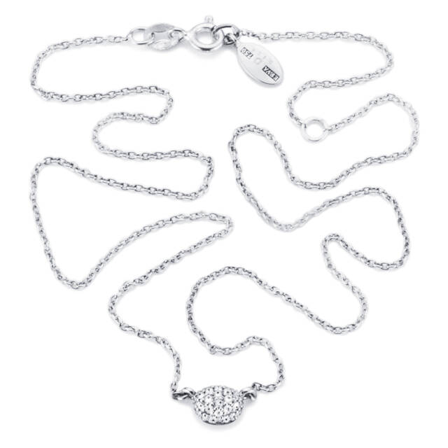 Love Bead - Diamonds Halskjede Hvitt gull 38-42 cm