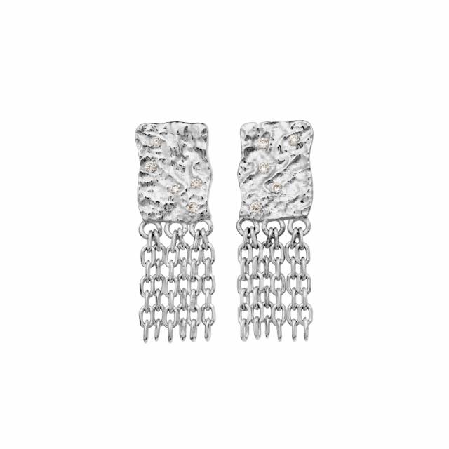Pietra Earrings Silver