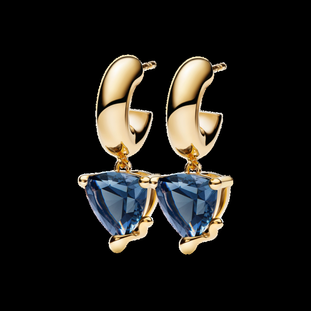 Omotesando Ramune Hoops Earrings Gold