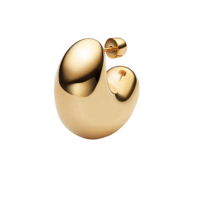 Tryvann Dome Earring Goldplated Silver (ONE)