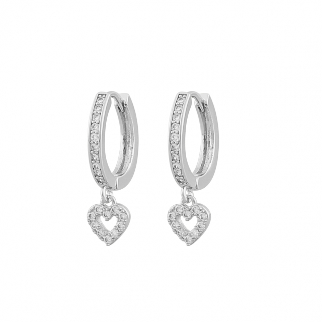 Valentina round Øreringer Sølv