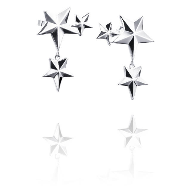 Catch A Falling Star Øreringer Sølv