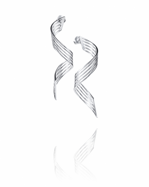 Bridges Øreringer Sølv