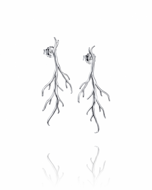 Roots Earrings Silver