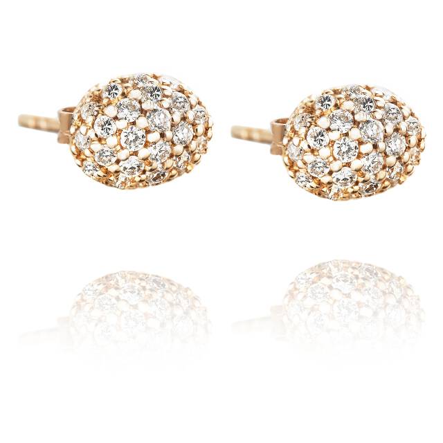 Love Bead - Diamonds Øreringer Gull