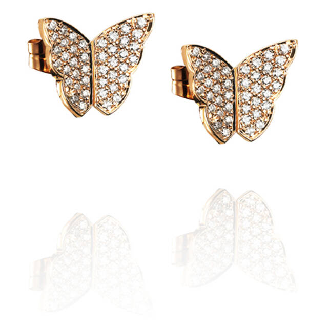 Little Miss Butterfly & Stars Øreringer Gull
