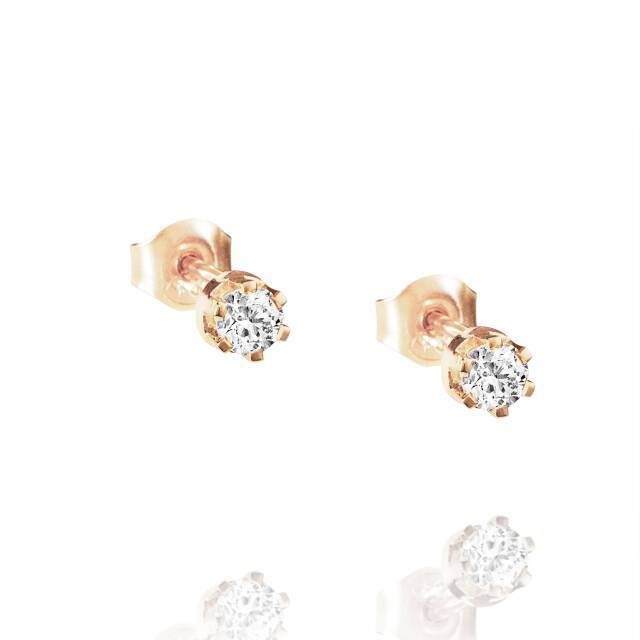 Crown & Stars Øreringer 0.38ctw Gull