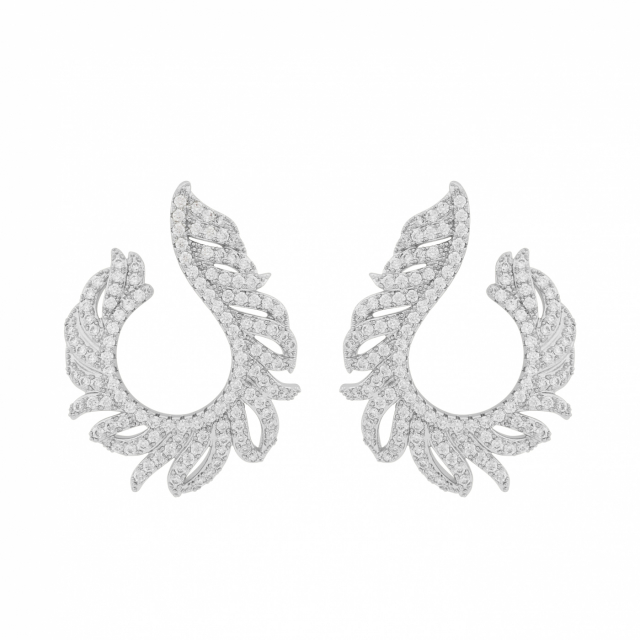 North loop ear Sølv/clear-Onesize