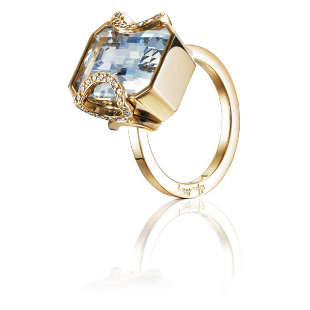 Little Magic Star - Aquamarine Ring Gull