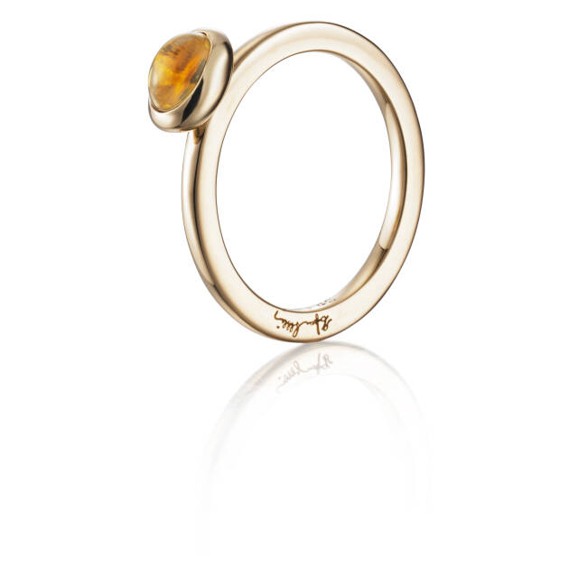 Love Bead - Citrine Ring Gull
