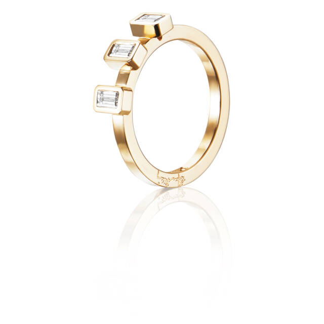 Baguette Wedding 0.30 ct diamant Ring Gull