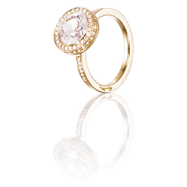 Halo - Morganite Ring Gull