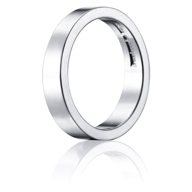 Irregular Slim Ring Hvitt gull