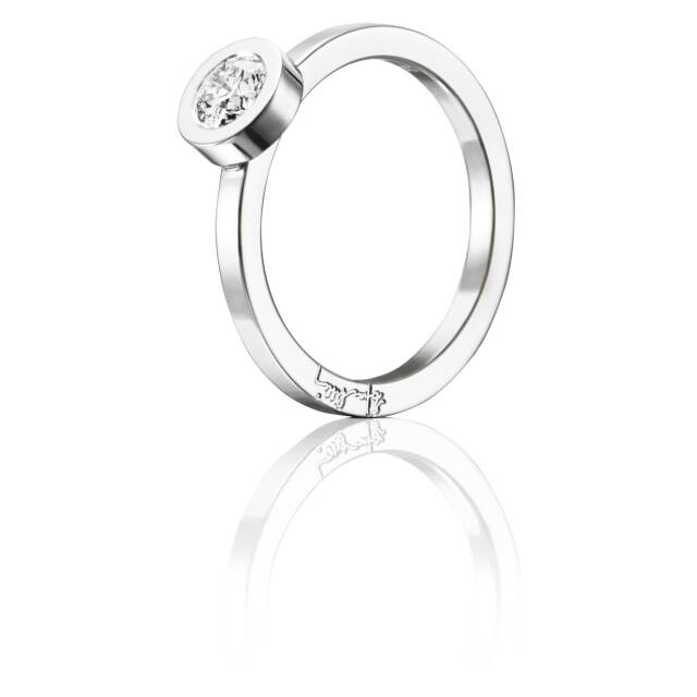 The Wedding Thin 0.40 ct diamant Ring Hvitt gull