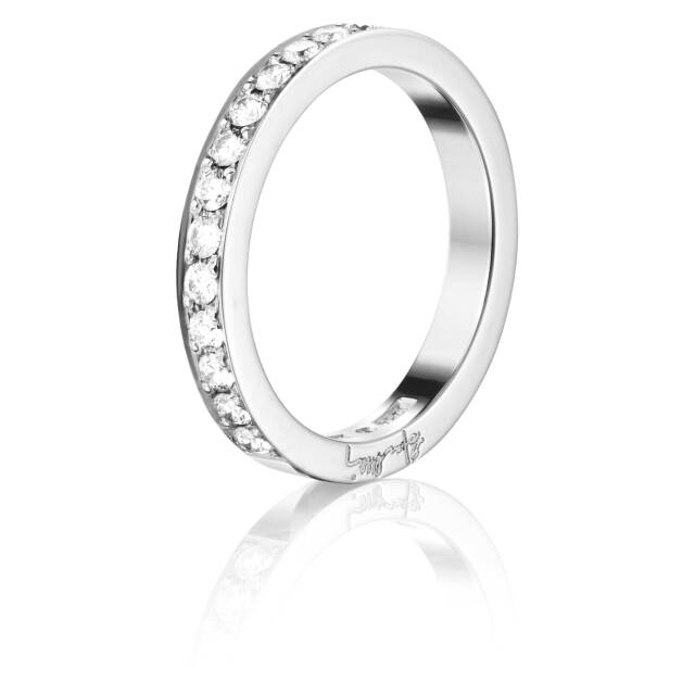 13 Stars & Signature Ring Hvitt gull