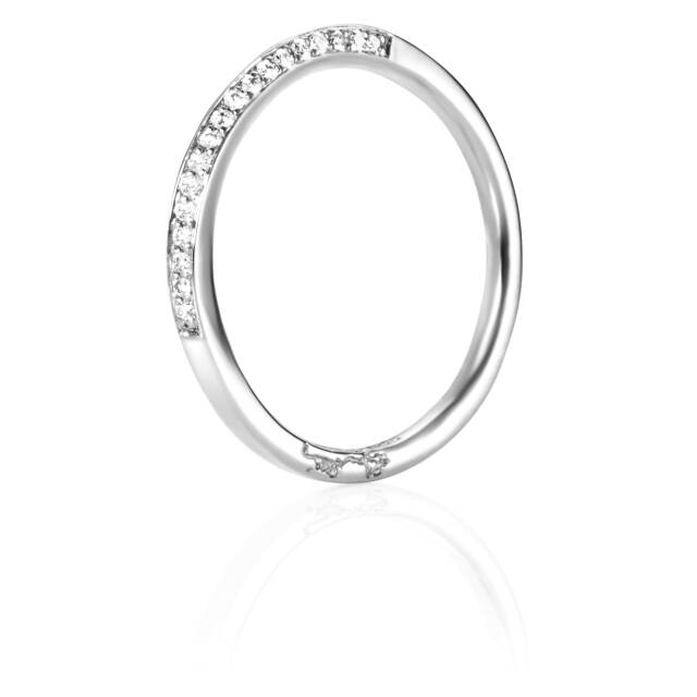 Sparkling Way Ring Hvitt gull