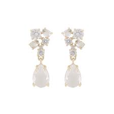 River small pendant Øredobber Gull