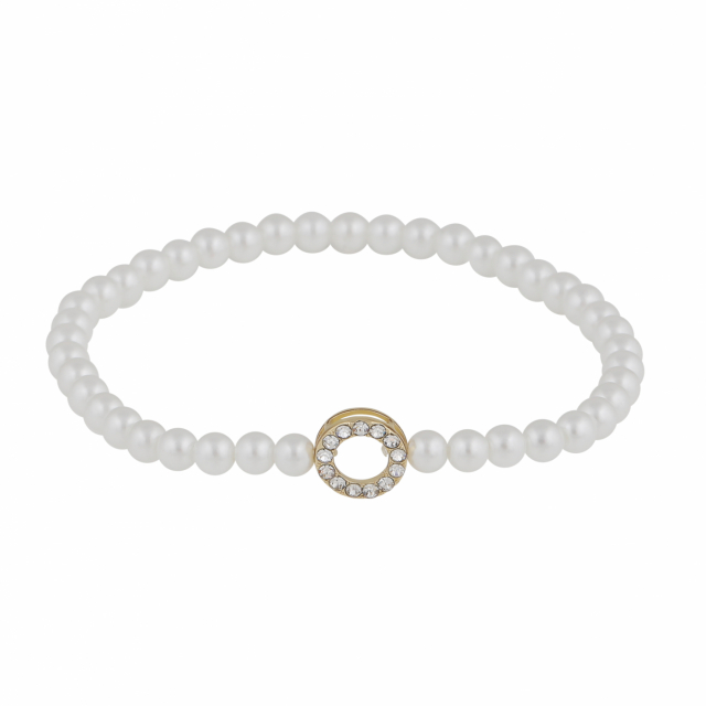 Callie elastic pearl Bracelet Gold