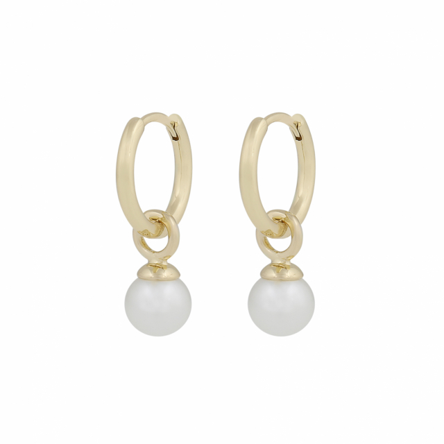 Karan small pendant ring Earrings Gold