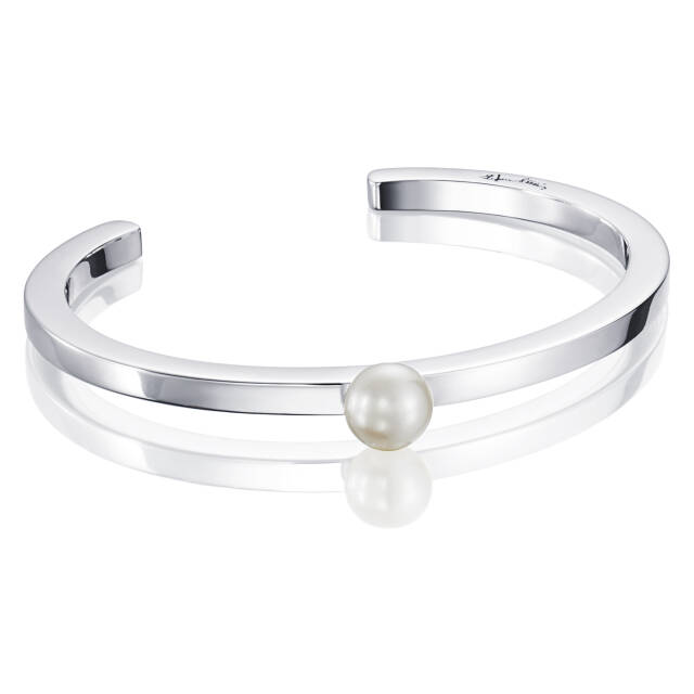 60's Pearl Cuff Armbånd Sølv