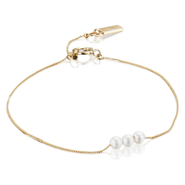 My Little Pearl Armbånd Gull 15-17 cm