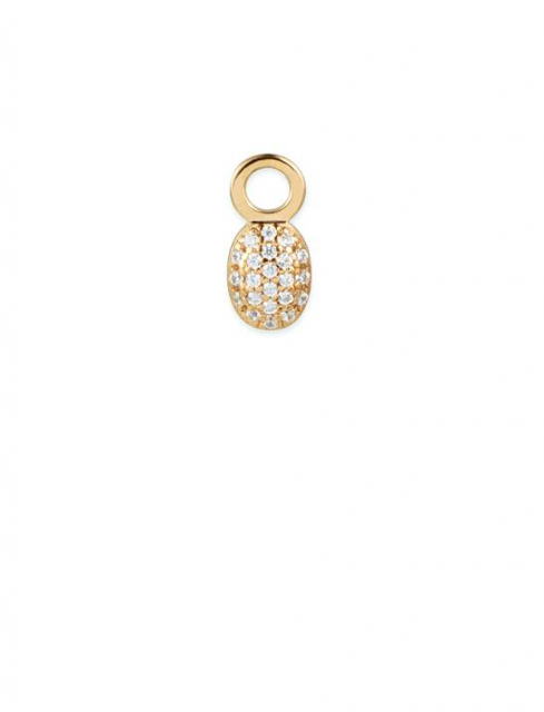 Love Bead Charm Charm diamant Gull