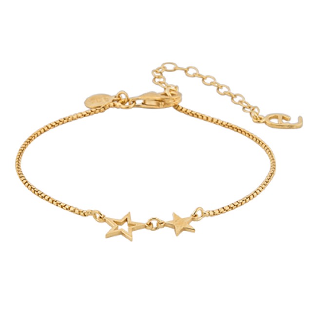 Double star brace Armbånd Gull