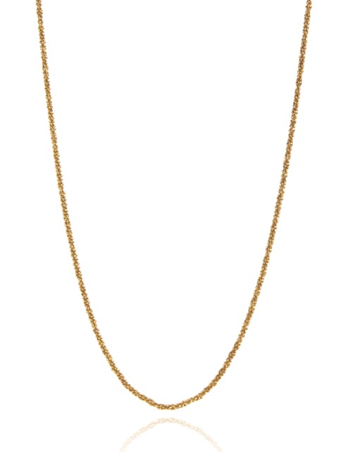 Roof plain Halskjede Gull 39-44 cm