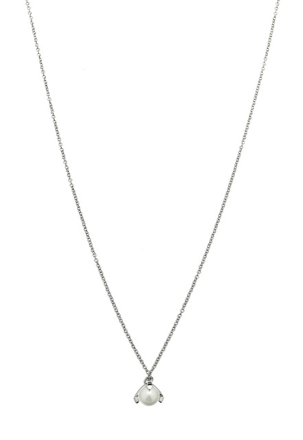 Pearl short Halskjede Sølv 42-47 cm