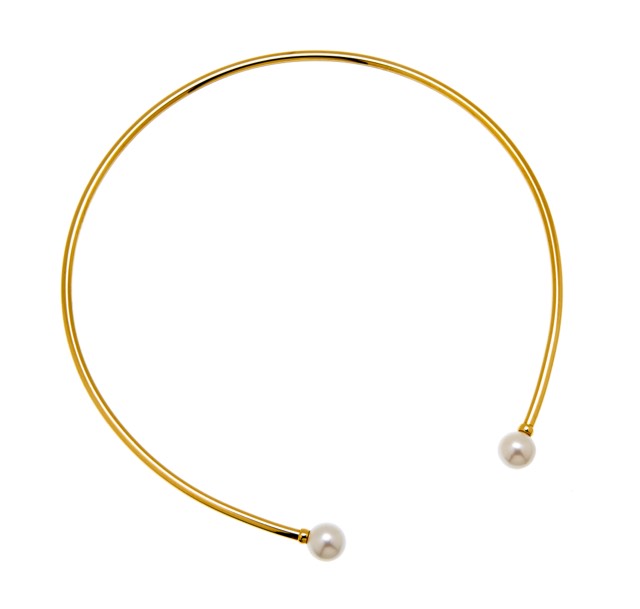 Pearl bangle Halskjede flex Gull