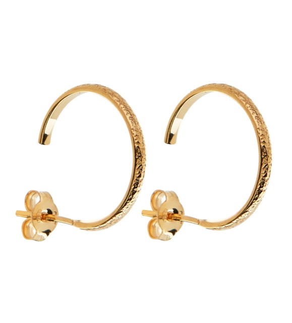 Pearl/Vintage round Øreringer - Gull