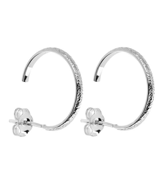 Pearl/Vintage round Øreringer - Sølv