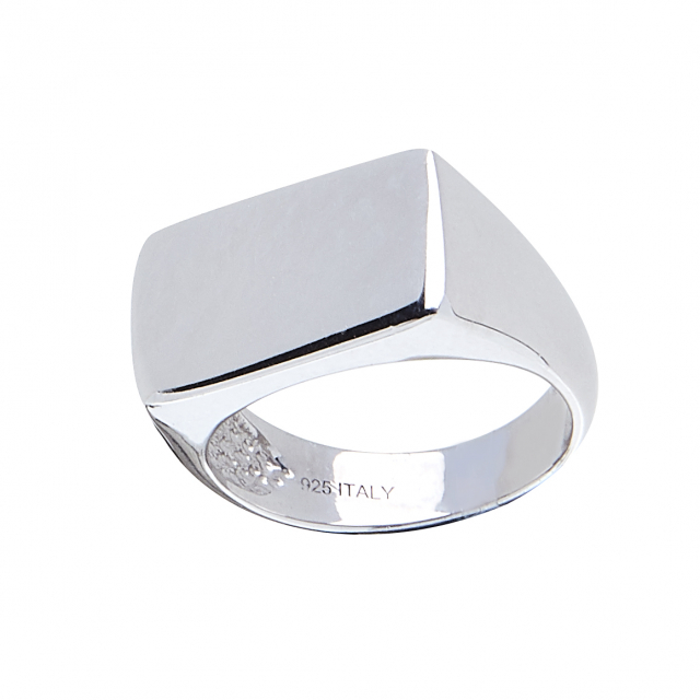 Bear Ring Polished Sølv 19